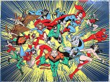 DC Comic Heroes Microfiber Plush Throw Blanket : (50x60)