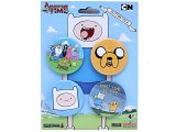 Adventure Time Finn & Jake4pc Button Pack , Pin