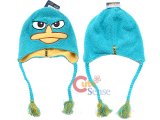 Phineas and Ferb Perry Agent P Plush Laplander Hat Beanie with Ear Flap (Teen-Adult)