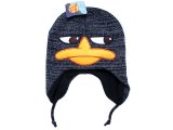 Phineas and Ferb Black Perry Agent P Knitted Beanie  Laplander Hat (Teen-Adult)