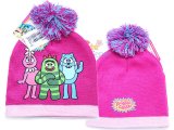 Yo Gabba Gabba Kids Beanie Knitted  Hat with Furry Ball