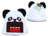 Domo kun in Panda Bear Plush Fur Beanie Hat