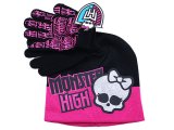 Monster High Skull Logo 2pc Gloves, Beanie Set - Big Logo