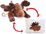 Fiesta Moose Peek-A-Boo Plush Transforming Pillow