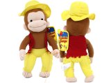 Curious George Cowboy 15" Large  Plush Doll