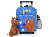 Scooby Doo Toddler School Roller Backpack with Plush Doll -Blue