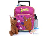 Scooby Doo Toddler School Roller Backpack with Plush Doll - Pink