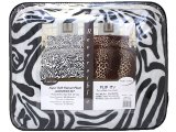 Zebra Leopard Reversible Queen Faux Fur With Pillow Cover