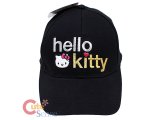 Sanrio Hello Kitty Baseball Cap , Hat-  Black Lettering Logo