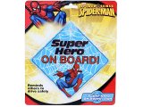 Marvel Spiderman  Auto safety Sign  - Super Hero On Board