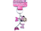 Disney Minnie Mouse 4 Charm Dangle  Metal Key Chain -Pink Shoes