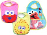 Sesame Street Baby Elmo and Friends Bibs 3pc Set for Girl