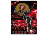 NFL San Francisco 49ers Twin Plush Blanket -Sky Helmet