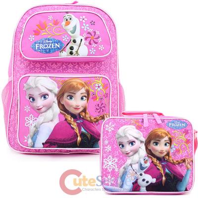 frozen school bag and lunch box