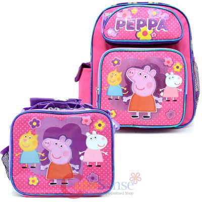 peppa pig school bag and lunch box