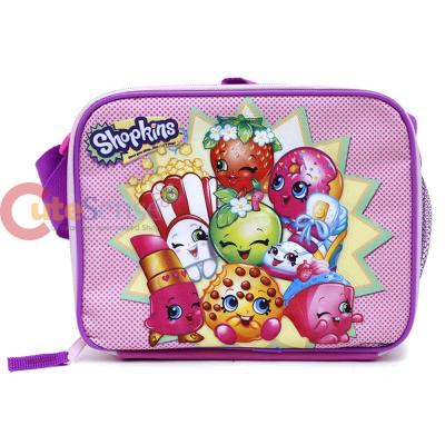 Shopkins Large School Backpack 16/" Girls Book Bag with Lunch Bag 2pc Set Pink