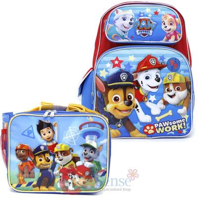 paw patrol book bag set