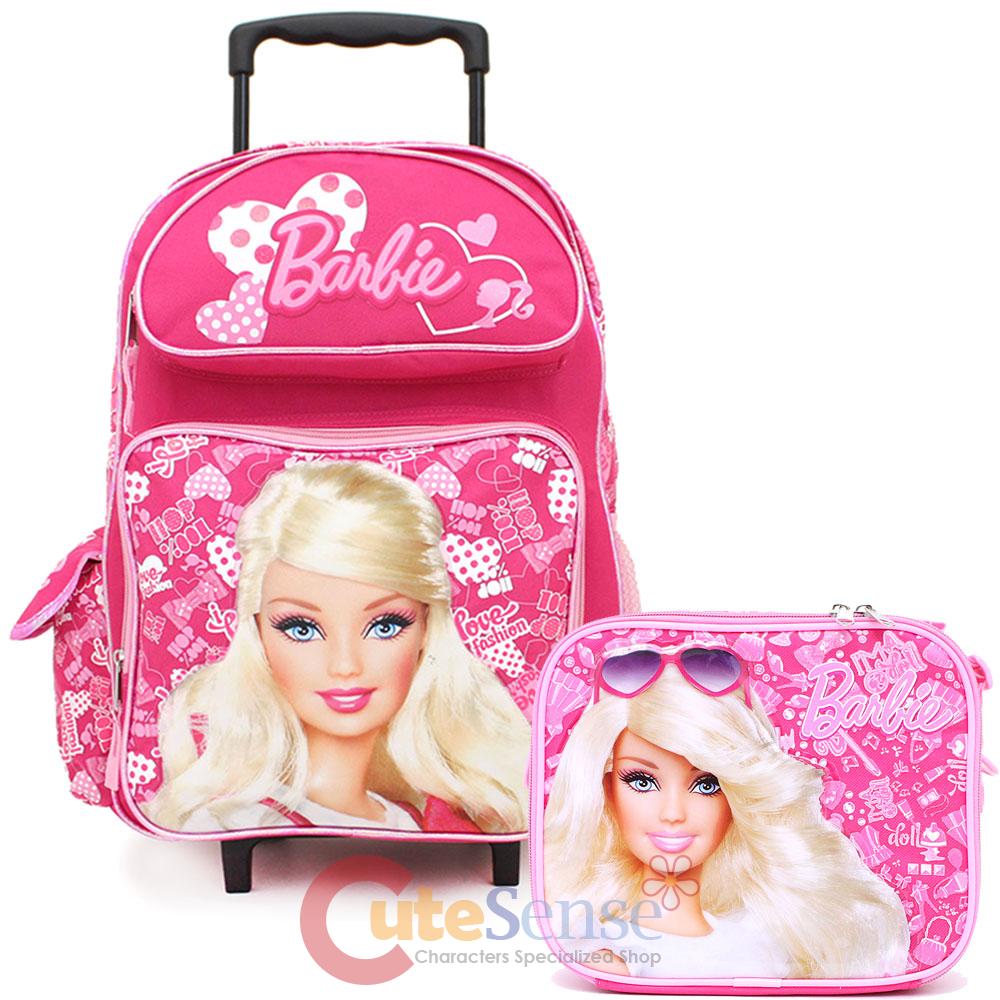 barbie school bag set