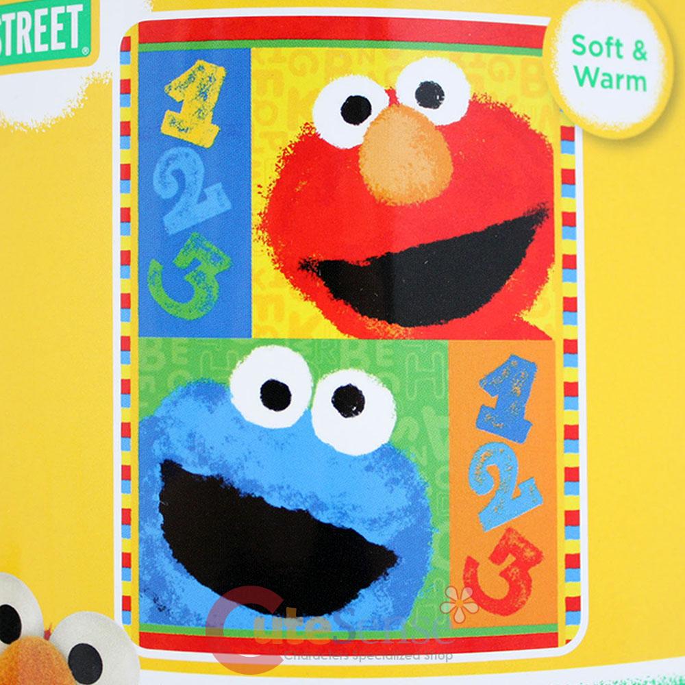 sesame street plush blanket