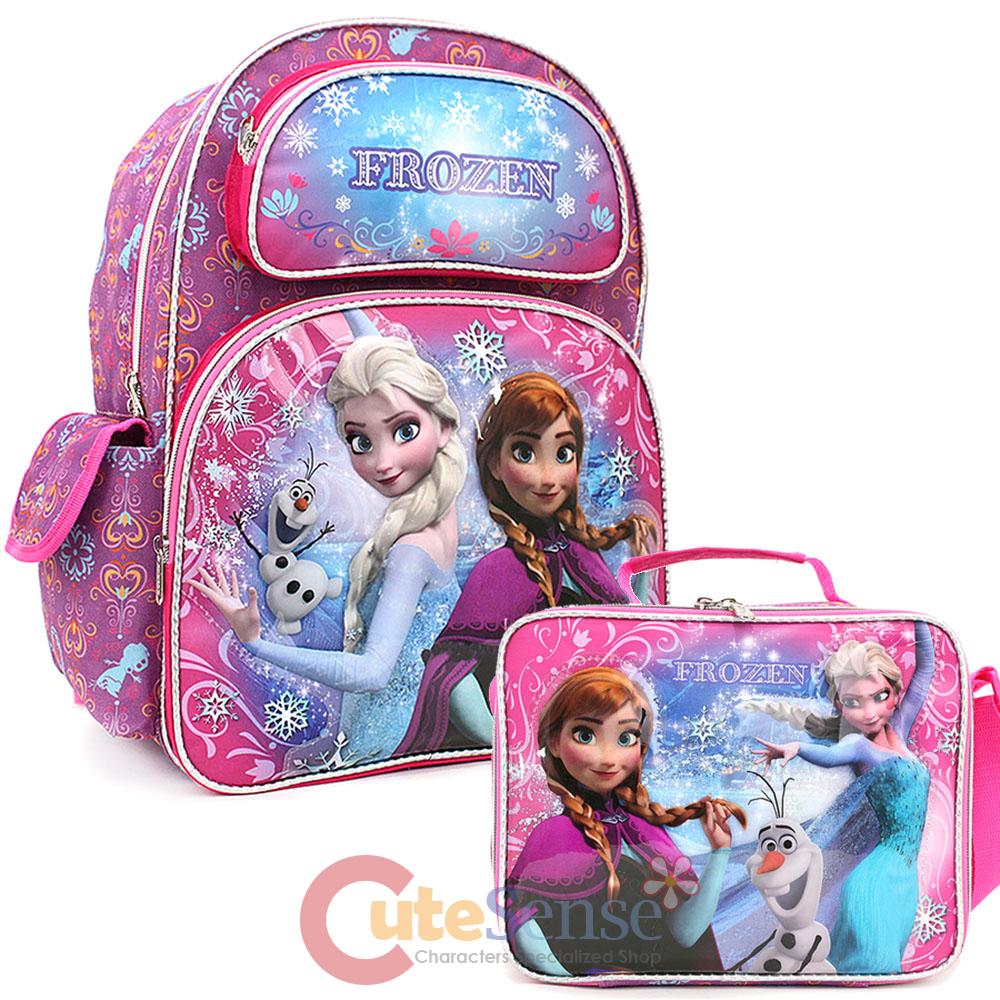 frozen backpack with lunch bag