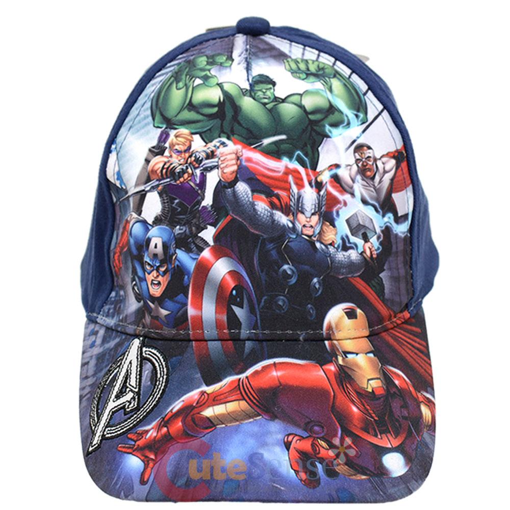 Marvel Avengers Assemble Kids Hat Adjustable Baseball Cap Iron Man