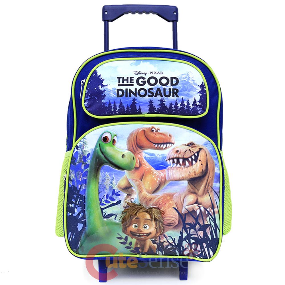 dinosaur trolley school bag