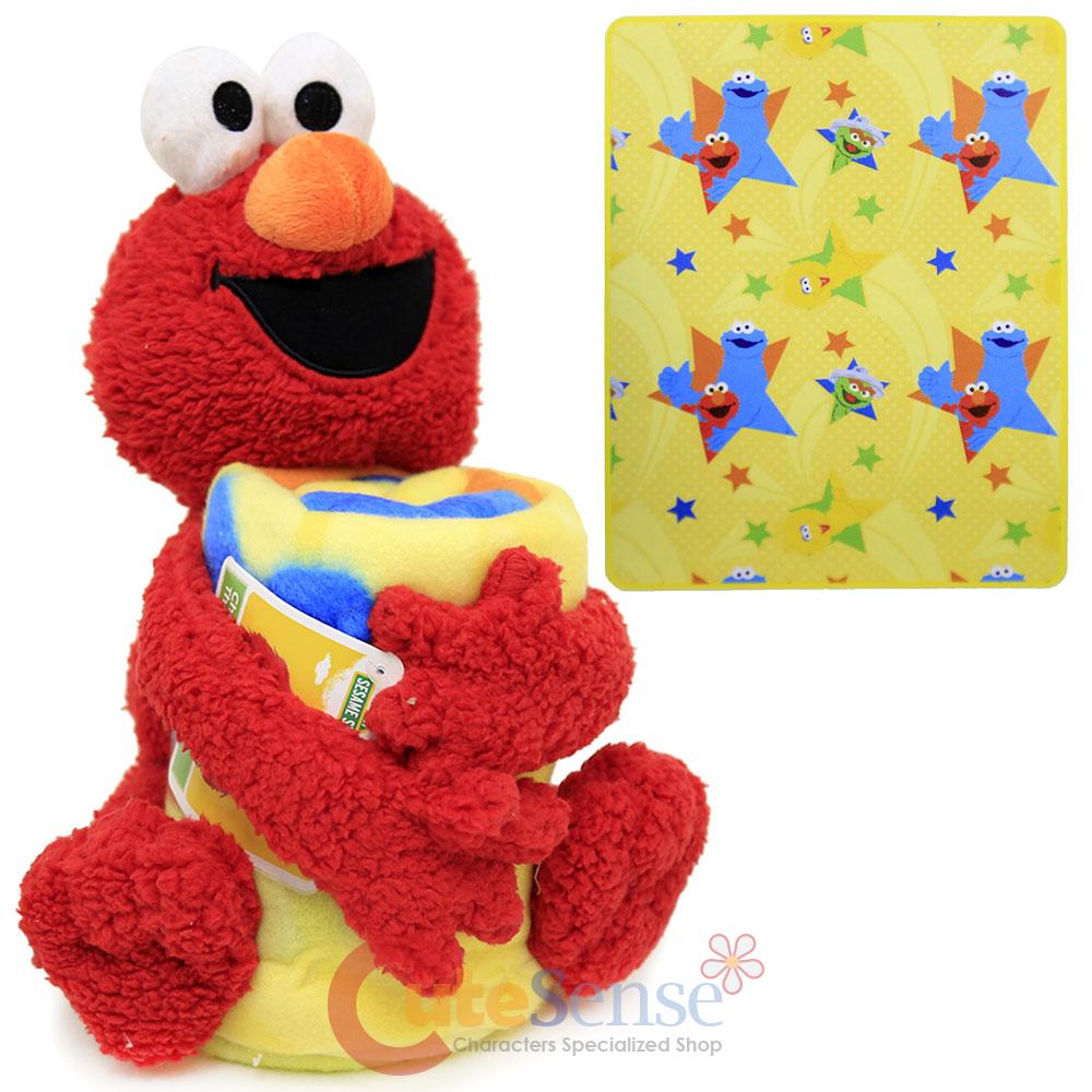 sesame street plush blanket