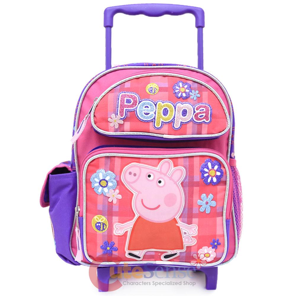 peppa pig wheeled bag