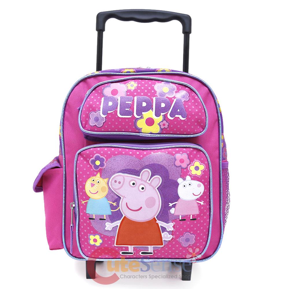 peppa pig wheeled bag