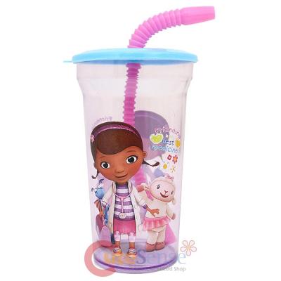 Disney Jr. Doc Mcstuffins Drinking Bottle Tumbler Flex Straw