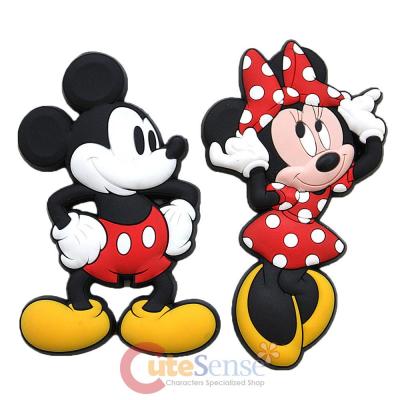 Disney Mickey and Minnie Mouse  Soft Touch PVC Magnet - 2pc Set