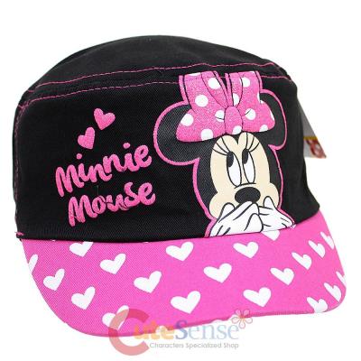 Disney Minnie Mouse Pink Bow Military Cap Kids Adjustable Hat : Oops!