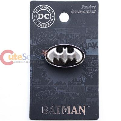 DC Comics Batman Logo Pewter Pin Badge Brooch