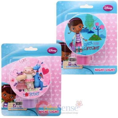 Disney Jr. Doc Mcstuffins with Friends  Night Light,  Bed Electronic 2pc Set  : 110V