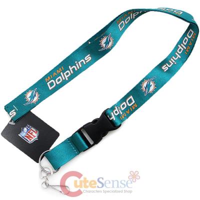 Miami Dolphins Lanyard NFL Key Chain ID Ticket Holder - 2013 New Logo