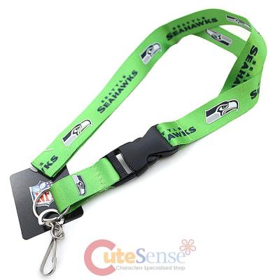 NFL  Seattle Seahawks  Lanyard Key Chain ID Ticket Holder - Green