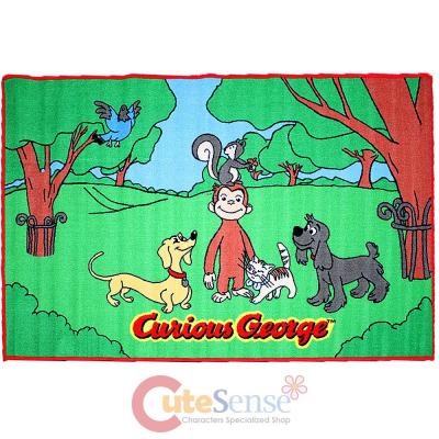 Curious George Carpet Accent Mat Area Rug  39"x58" - Park