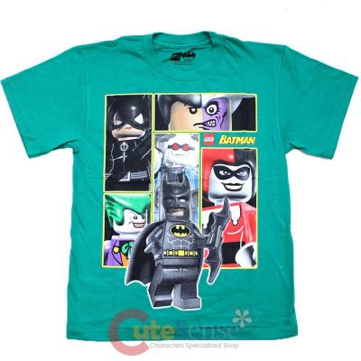 Lego Batman with Villians Boys T Shirt : Large