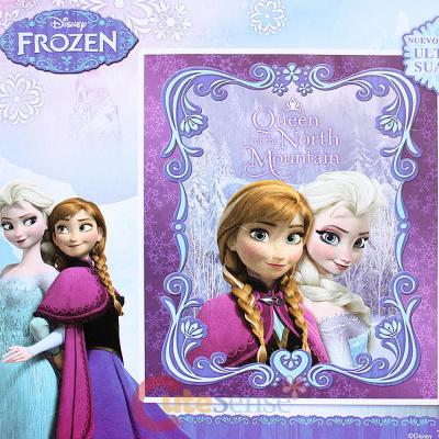 Disney Frozen Elsa Anna Raschel Plush Mink Blanket Twin 59" x 78"  Queen of the North Mountain