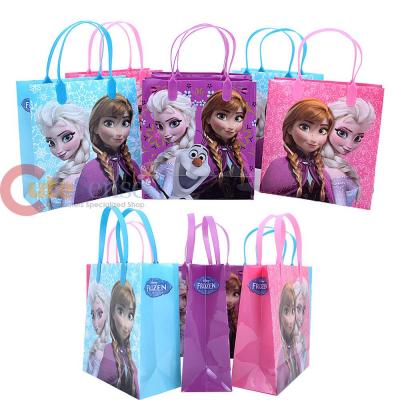 Disney Frozen Elsa Anna and Olaf Party Gift Bag Set of 6 - Medium 8in