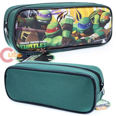 TMNT Teenage Mutant Ninja Turtles Zippered  Pencil Case Pouch Bag - Green