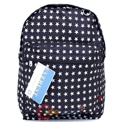 Black White Stars Shcool Backpack School Bag 16" Everest All Over Print Book Bag