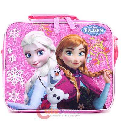 Disney Frozen School Lunch Bag Elsa Anna Olaf Insulated Snack Bag -Floral Snowflake