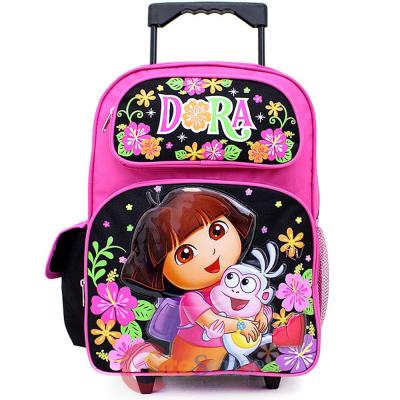 Dora The Explorer Dora with Boots Large Roller Backpack -Flower Garden