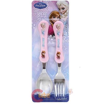 Disney Frozen Elsa Anna Stainless Spoon and  Fork 2pc Set