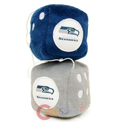 NFL Seattle Seahawks Plush Fuzzy Dice