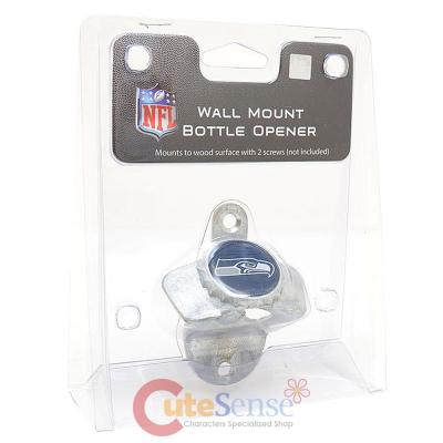 Seattle Seahawks Metal Bottle Opener -Wall Mountable