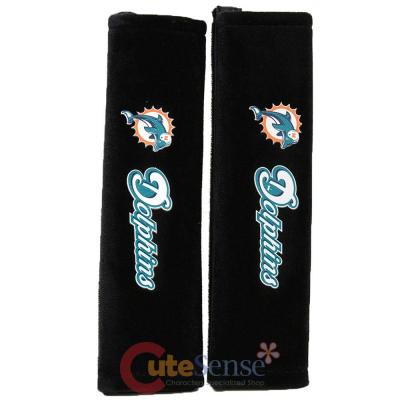 NFL Miami Dolphins Seat Belt Cover Set