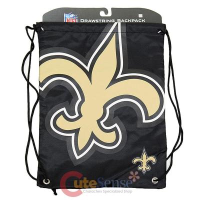 NFL New Orleans Saints Drawstring Backpack Sling Bag