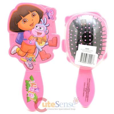 Dora The Explorer Dora with Boots Hair Brush Large Diecut Hair Accessory